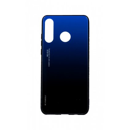 Zadný pevný kryt LUXURY na Huawei P30 Lite dúhový modrý