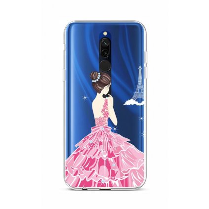 Zadný silikónový kryt na Xiaomi Redmi 8 Pink Princess