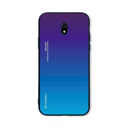 Zadný pevný kryt LUXURY na Xiaomi Redmi 8A dúhový purpurový