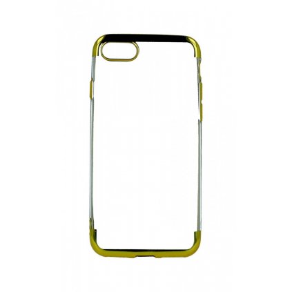 Zadný silikónový kryt na iPhone 8 Frame zlatý