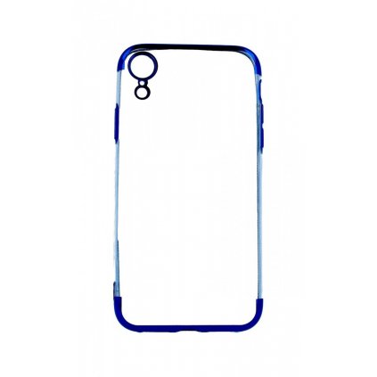 Zadný silikónový kryt na iPhone XR Frame modrý