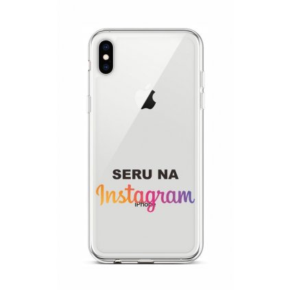 Zadný silikónový kryt na iPhone XS Instagram