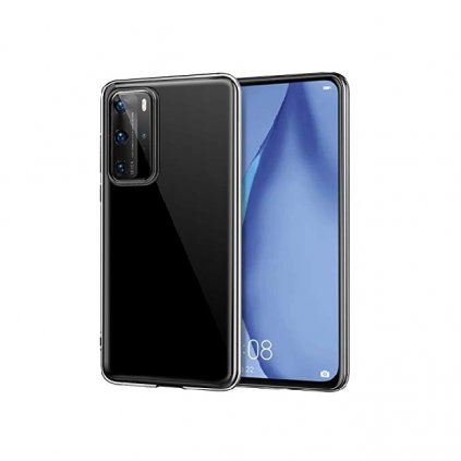 Zadný silikónový kryt na Huawei P40 1 mm priehľadný