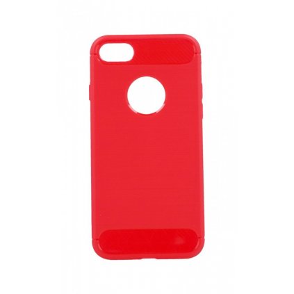Zadný silikónový kryt na iPhone 8 červený