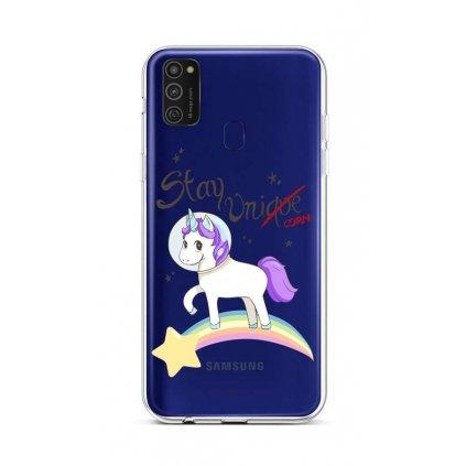 Zadný silikónový kryt na Samsung M21 Stay Unicorn