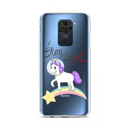 Zadný silikónový kryt na Xiaomi Redmi Note 9 Stay Unicorn