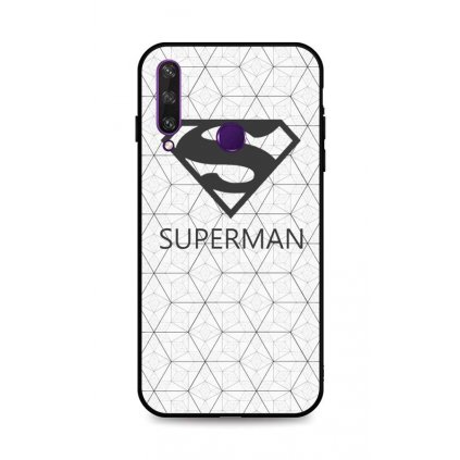 Zadný 3D silikónový kryt na Huawei Y6p Biely Superman