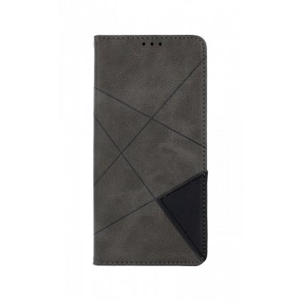 Flipové puzdro Geometric na Xiaomi Redmi Note 8 sivé