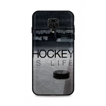 Zadný silikónový kryt DARK na Xiaomi Redmi Note 9 PRO Hockey Is Life