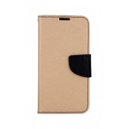 Flipové puzdro na Samsung S10e zlato-čierne
