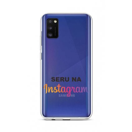 Zadný silikónový kryt na Samsung A41 Instagram