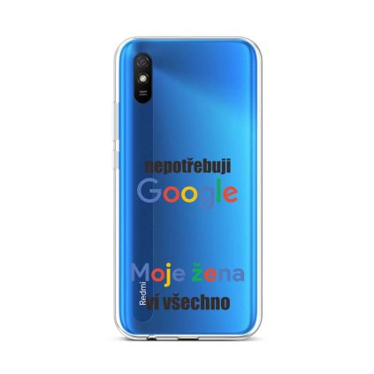 Zadný silikónový kryt na Xiaomi Redmi 9A Google