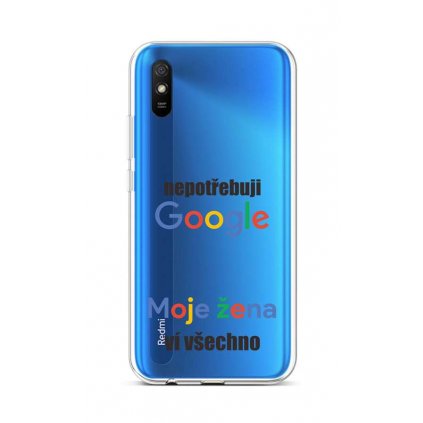 Zadný silikónový kryt na Xiaomi Redmi 9A Google