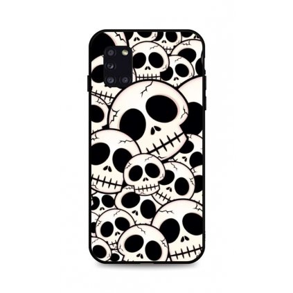 Zadný pevný kryt LUXURY na Samsung A31 Skulls