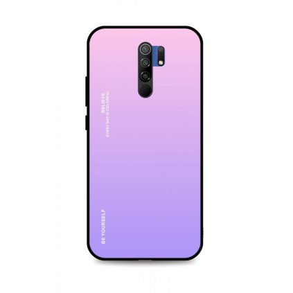 Zadný pevný kryt LUXURY na Xiaomi Redmi 9 dúhový ružový