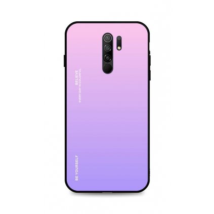 Zadný pevný kryt LUXURY na Xiaomi Redmi 9 dúhový ružový