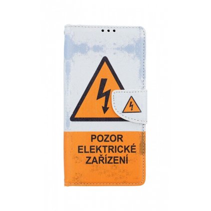 Flipové puzdro na Xiaomi Redmi 9A Pozor elektrické zariadenie