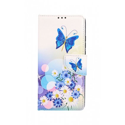 Flipové puzdro na Xiaomi Redmi 9A Biele s motýlikom