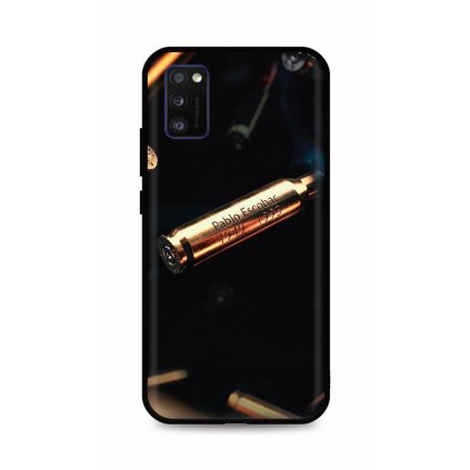 Zadný silikónový kryt DARK na Samsung A41 Pablo Escobar Bullet