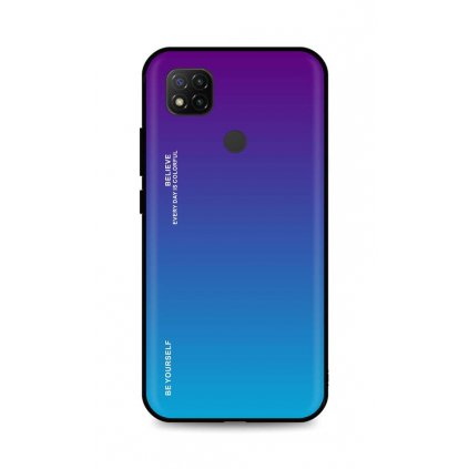 Zadný pevný kryt LUXURY na Xiaomi Redmi 9C dúhový purpurový