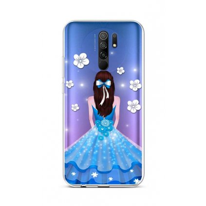 Zadný silikónový kryt na Xiaomi Redmi 9 Blue Princess