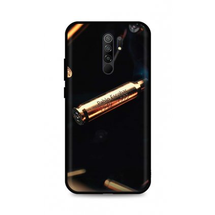 Zadný silikónový kryt DARK na Xiaomi Redmi 9 Pablo Escobar Bullet