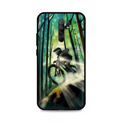 Zadný silikónový kryt DARK na Xiaomi Redmi 9 Mountain Bike