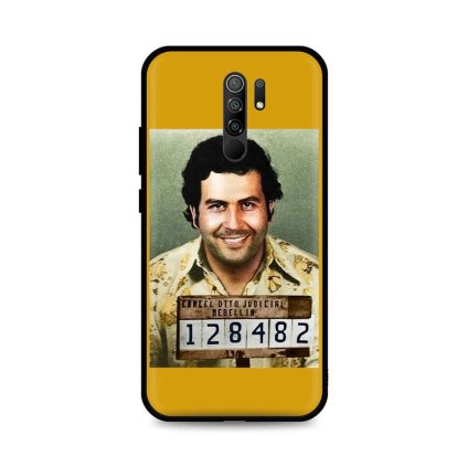 Zadný silikónový kryt DARK na Xiaomi Redmi 9 Pablo Escobar