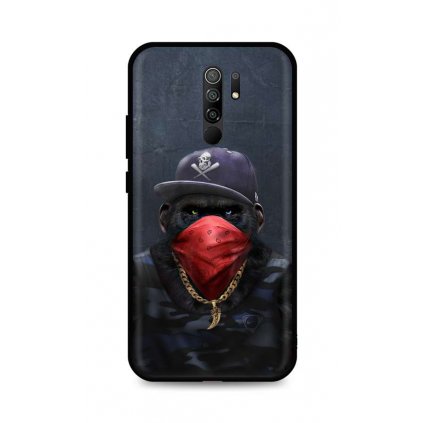 Zadný silikónový kryt DARK na Xiaomi Redmi 9 Monkey Gangster