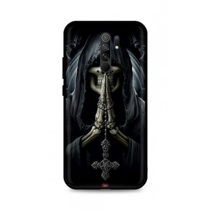 Zadný silikónový kryt DARK na Xiaomi Redmi 9 Grim Reaper