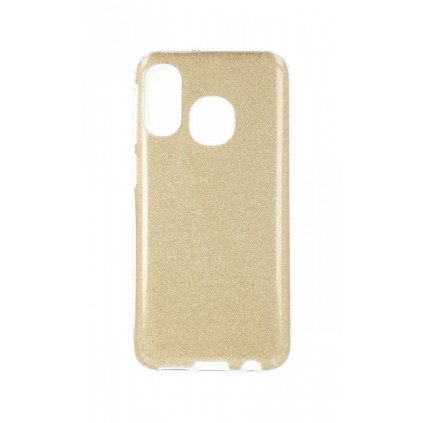 Zadný pevný kryt Forcell na Samsung A20e glitter zlatý