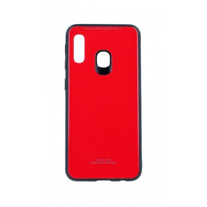 Zadný pevný kryt LUXURY na Samsung A20e červený