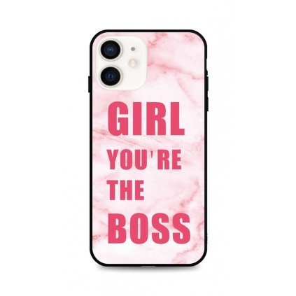 Zadný pevný kryt LUXURY na iPhone 12 mini Girl Boss