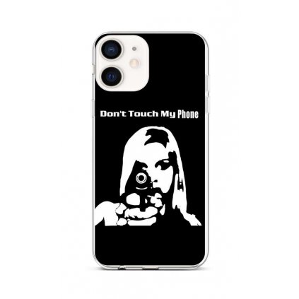 Zadný silikónový kryt na iPhone 12 mini Dont Touch Gun