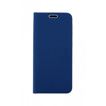 Flipové puzdro Luna Carbon Book na Samsung A20e modré