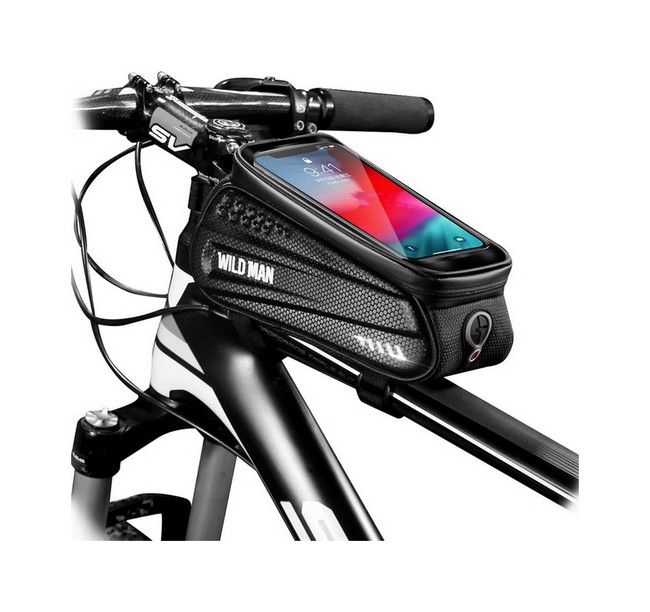Puzdro Wildman Hardpouch pre mobilný telefón na rám bicykla čierne XL 58864