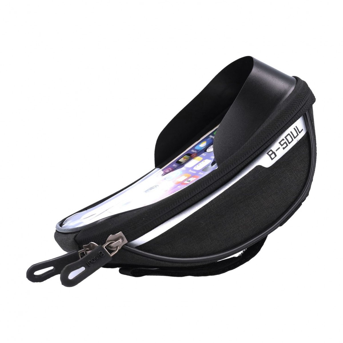 Puzdro B-SOUL pre mobilný telefón na riadidlá bicykla čierne 5,5 '' 59283
