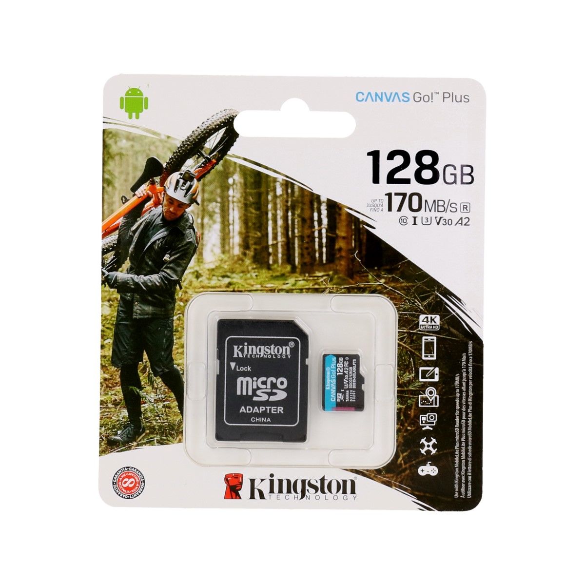 Pamäťová karta Kingston 128GB Class 10 SDXC Canvas Go Plus 61749