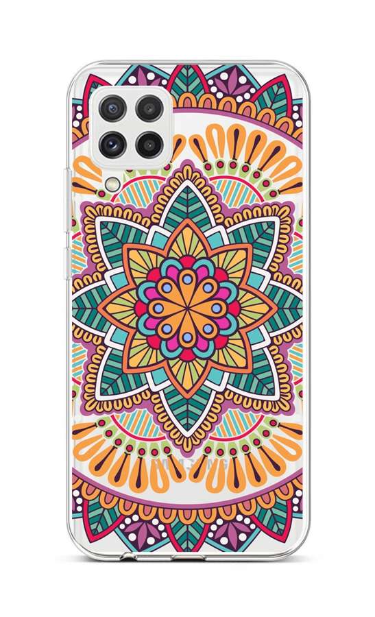 Kryt TopQ Samsung A22 silikón Happy Mandala 65180