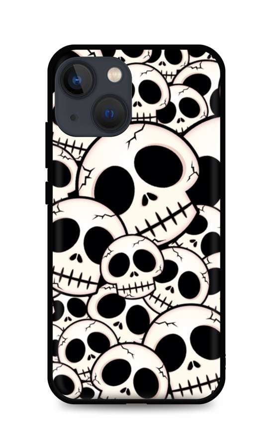 Kryt TopQ LUXURY iPhone 13 mini pevný Skulls 64780