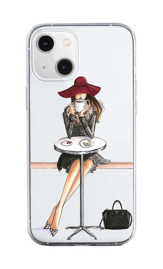 Kryt TopQ iPhone 13 mini silikón Lady 6 64746