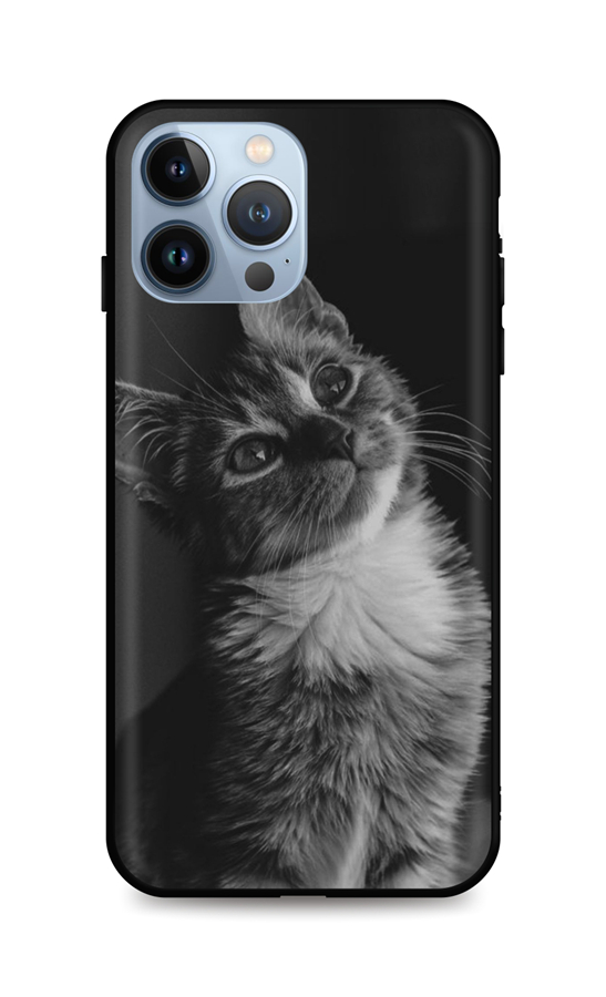 Kryt TopQ iPhone 13 Pro Max silikón Cute Cat 65573