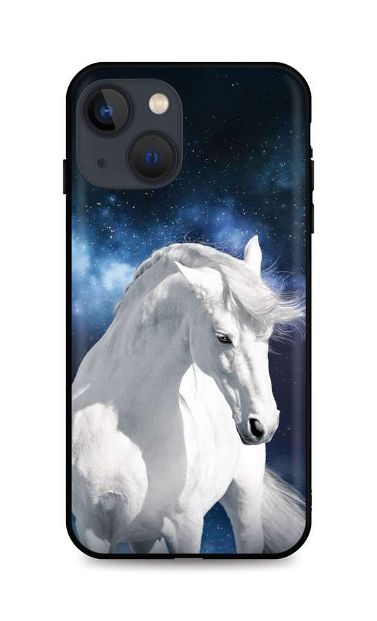 Kryt TopQ iPhone 13 mini silikón White Horse 65444