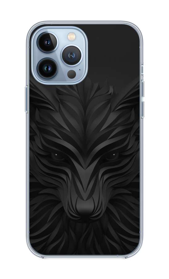 Kryt TopQ iPhone 13 Pro Max silikón Čierny vlk 65300