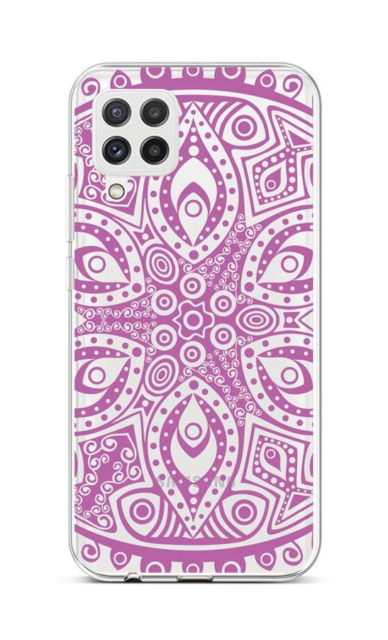Kryt TopQ Samsung A22 silikón Violet Mandala 65236