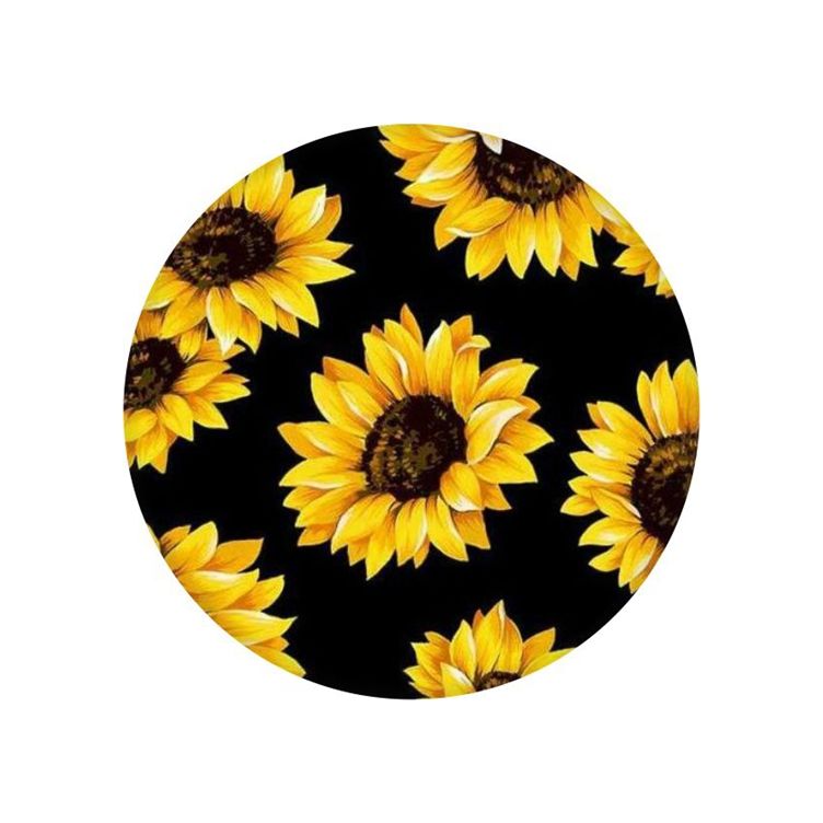 Držiak na mobil TopQ PopSocket Black Sunflowers 65772