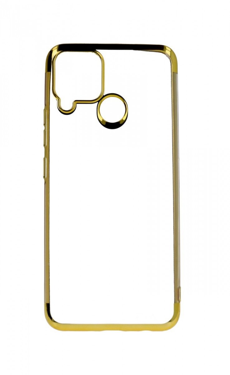Kryt TopQ Frame Realme 7i silikón zlatý 62228