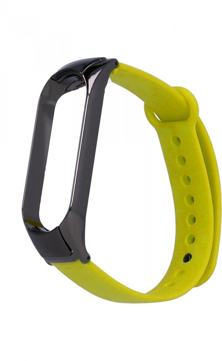 Silikónový remienok TopQ pre Xiaomi Mi Band 5-6 žltý 60992