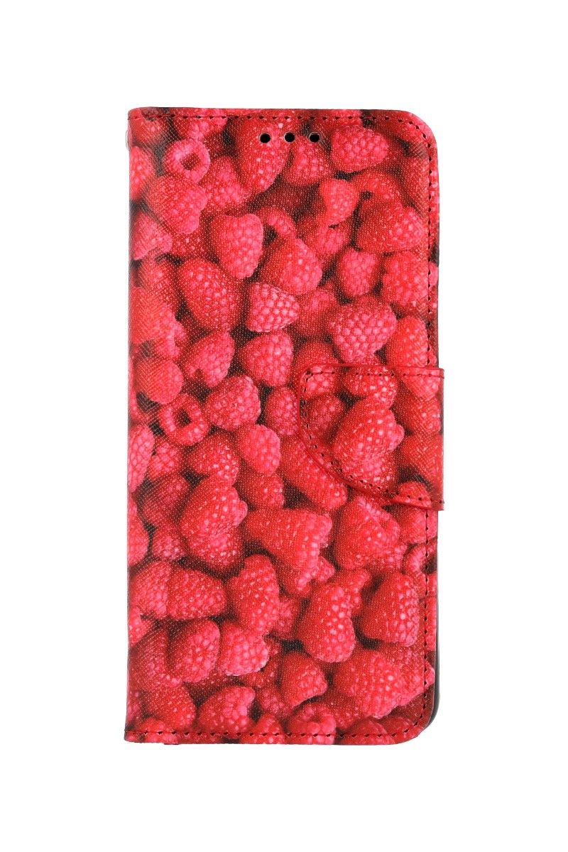 Puzdro TopQ Samsung A22 flipové Maliny 66263