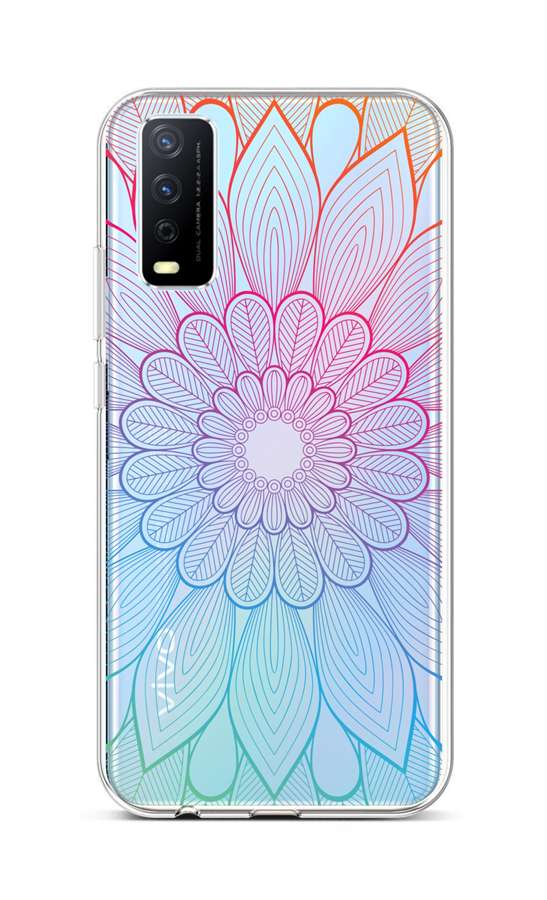 Kryt TopQ Vivo Y20s silikón Rainbow Mandala 66999